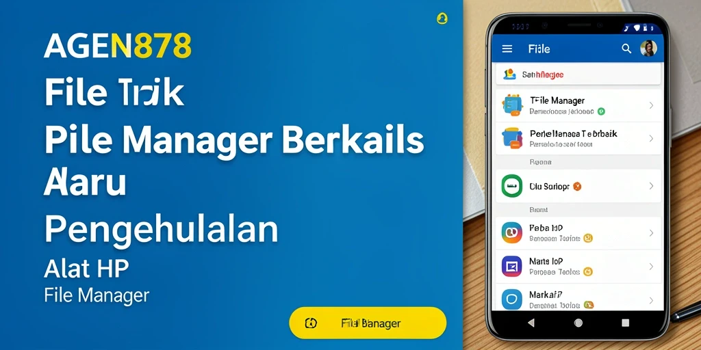 Antarmuka AGEN878 dengan berbagai fitur pengelolaan file yang mudah digunakan.