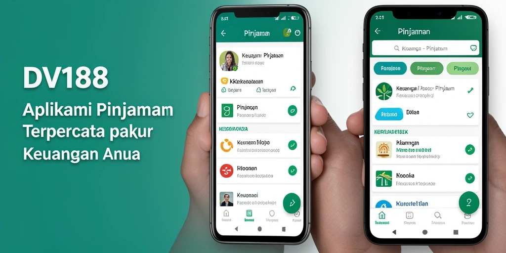 Tampilan antarmuka DV188 untuk pengajuan pinjaman yang intuitif.
