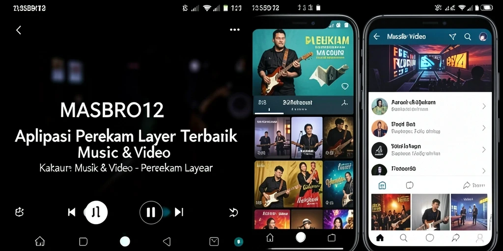Tampilan antarmuka MASBRO12 saat merekam layar dengan fitur intuitif.