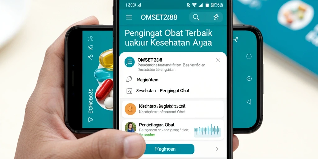 Antarmuka aplikasi OMSET288 yang sederhana dan informatif.