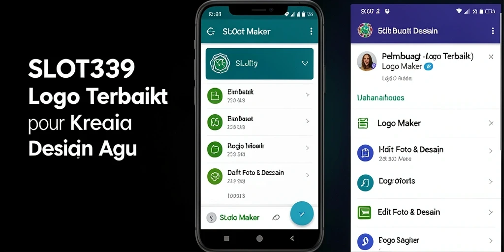 Antarmuka SLOT39 yang intuitif untuk pembuatan logo.